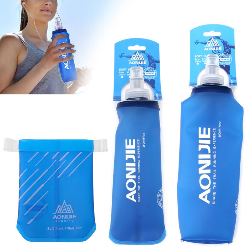 Water Bag Collapsible - Botella de agua biselada para deportes