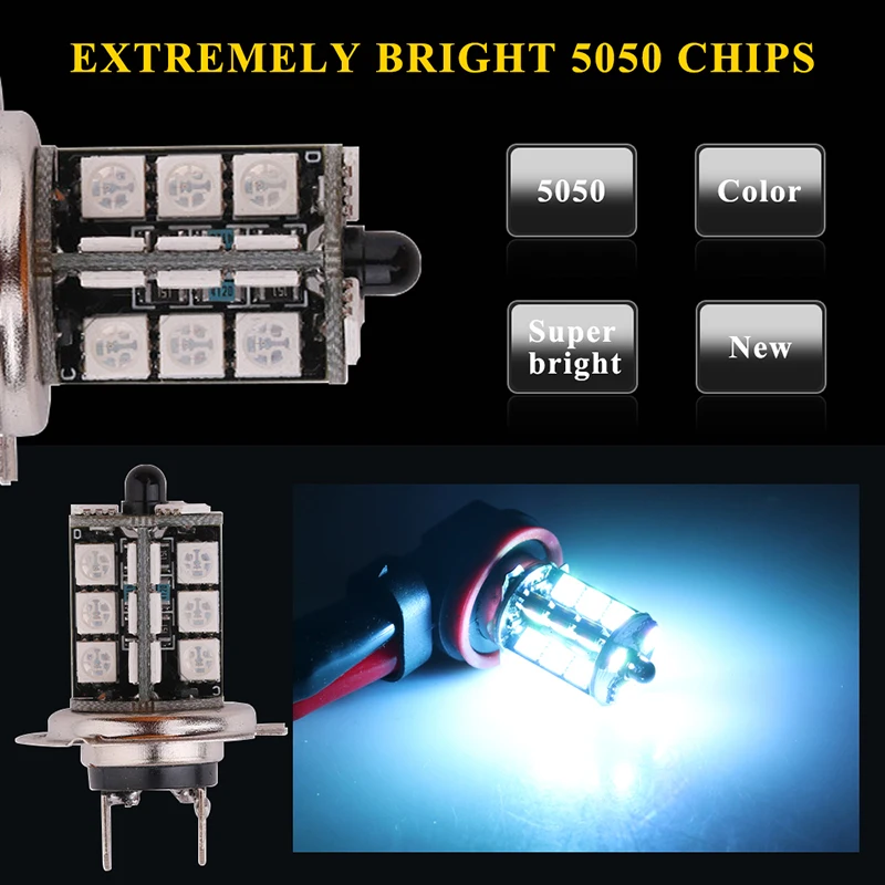 2 piezas de bombillas LED RGB  - Sos Light Strobe reseña y precio