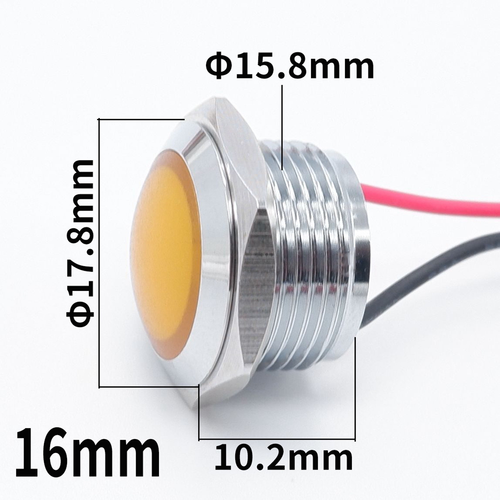Luz indicadora LED de Metal de - Signal Panel Orange reseña y precio