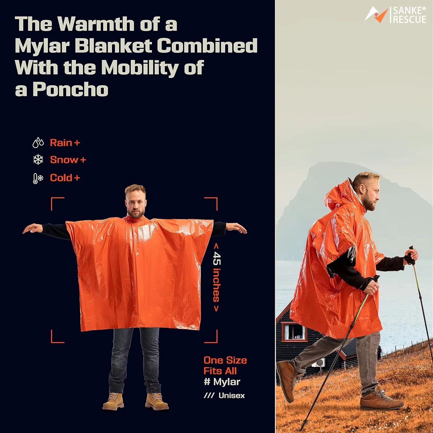 Poncho de Emergencia para Lluv - Emergency Poncho Rain reseña y precio