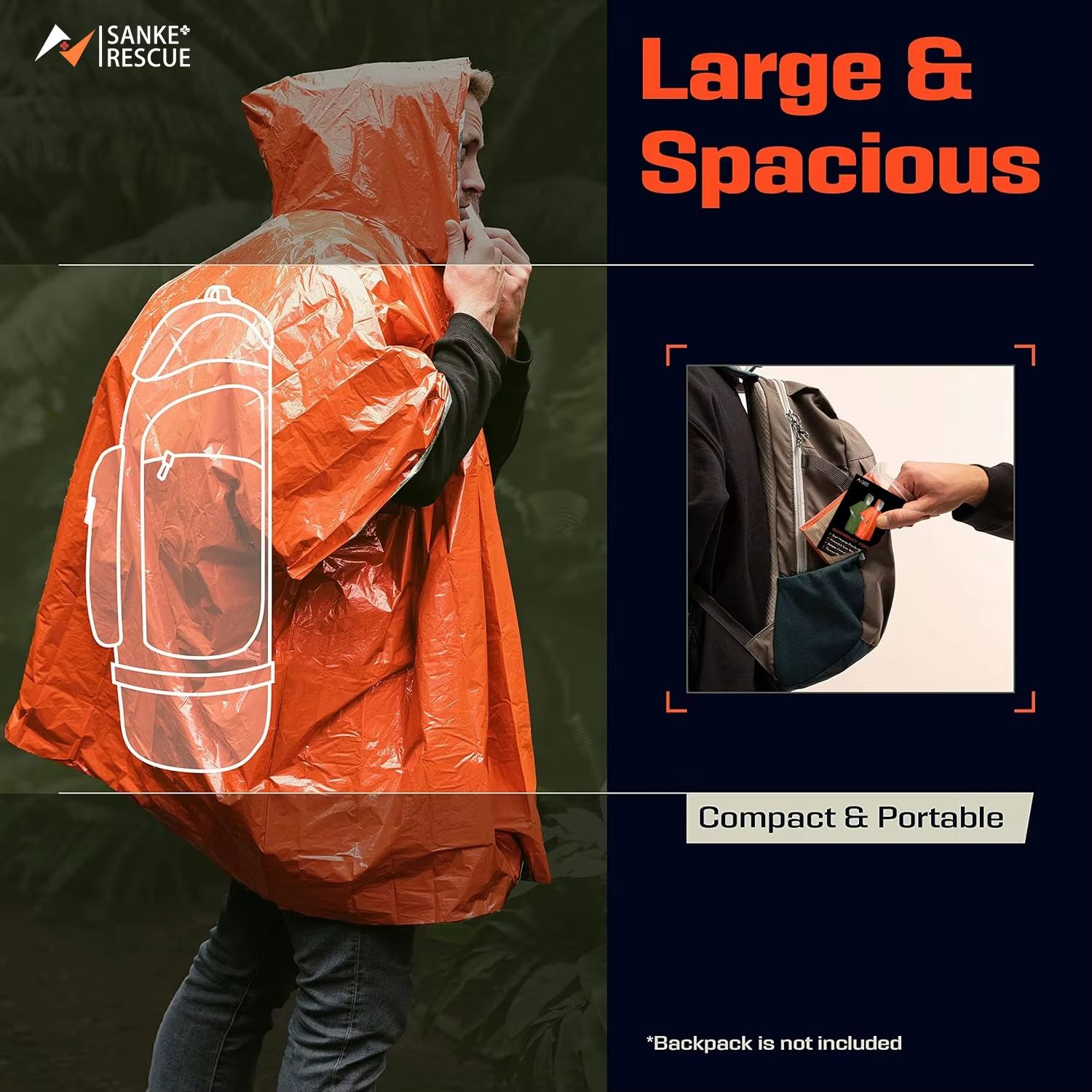 Poncho de Emergencia para Lluv - Emergency Poncho Rain reseña y precio
