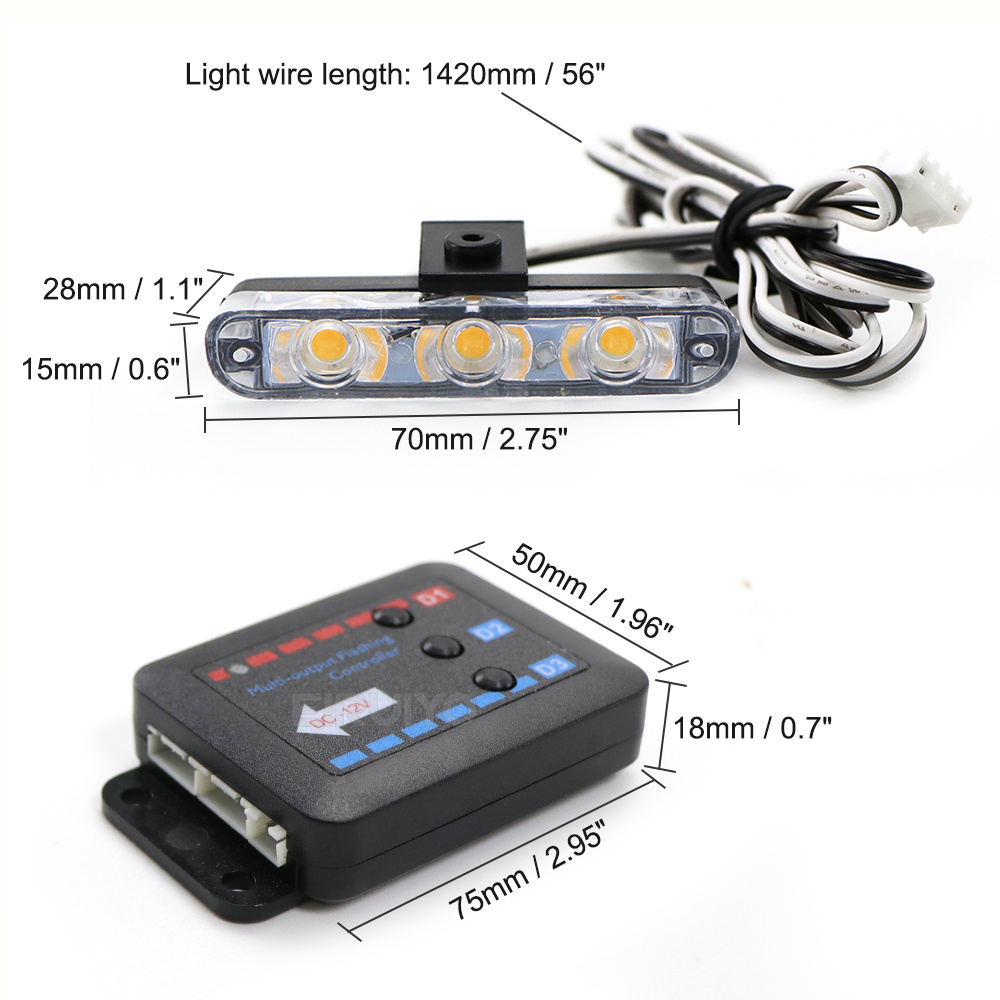 4x Luz Estroboscópica LED para - Sos Light Strobe reseña y precio